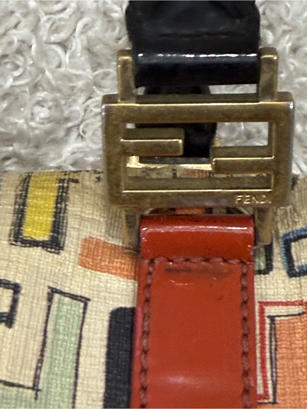Fendi Forever Bauletto Multicolored Boston Bag - Picture 10 of 16